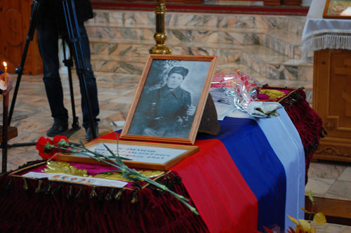 Церемония перезахоронения М. А. Климова (24.09.2013). Автор фотографии В. Рубцов